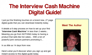 interview cash machine